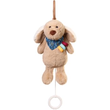 BabyOno Have Fun Musical Toy Dog Willy jucărie suspendabilă contrastantă cu melodie