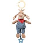 BabyOno Have Fun Musical Toy Gardener Dog jucărie suspendabilă contrastantă cu melodie
