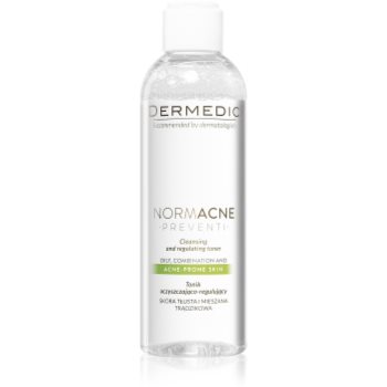Dermedic Normacne Preventi demachiant calmant tonic pentru ten gras și mixt
