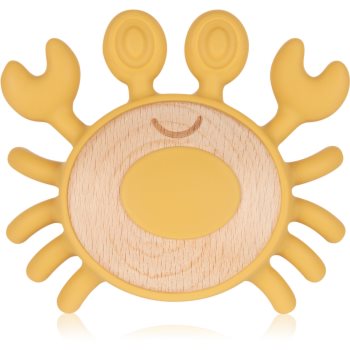 Canpol babies Teethers Wood-Silicone Crab jucărie pentru dentiție