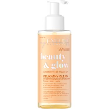 Eveline Cosmetics Beauty & Glow Goodbye Mr. Makeup! ulei pentru indepartarea machiajului Ulei de curățare