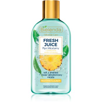 Bielenda Fresh Juice Pineapple apa cu particule micele pentru o piele mai luminoasa
