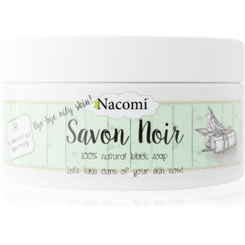 Nacomi Bye-Bye oily skin! săpun negru pentru fata si corp