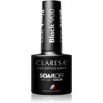 Claresa SoakOff UV/LED Color Black lac de unghii sub forma de gel