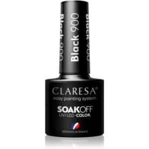 Claresa SoakOff UV/LED Color Black lac de unghii sub forma de gel