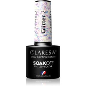 Claresa SoakOff UV/LED Color Glitter lac de unghii sub forma de gel