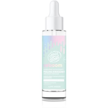 BodyBoom FaceBoom Seboom exfoliant facial pentru netezirea pielii pentru ten gras și mixt