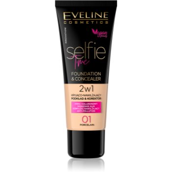 Eveline Cosmetics Selfie Time make-up si corector 2 in 1