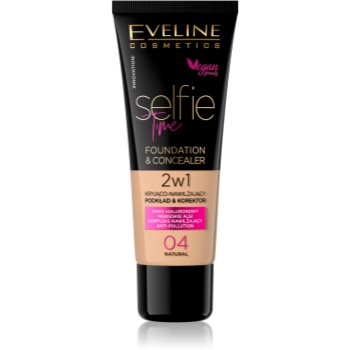 Eveline Cosmetics Selfie Time make-up si corector 2 in 1