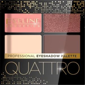 Eveline Cosmetics Quattro paletă cu farduri de ochi