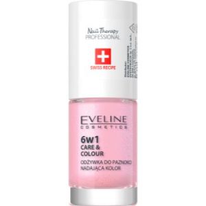 Eveline Cosmetics Nail Therapy Care & Colour balsam pentru unghii 6 in 1