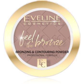 Eveline Cosmetics Feel The Bronze pudră pentru de bronz și contur