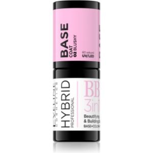 Eveline Cosmetics Hybrid Professional lac de unghii de bază, cu utilizarea lămpii UV/LED 3 in 1