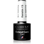 Claresa Extend Care 5 in 1 Keratin baza gel pentru unghii cu efect de nutritiv