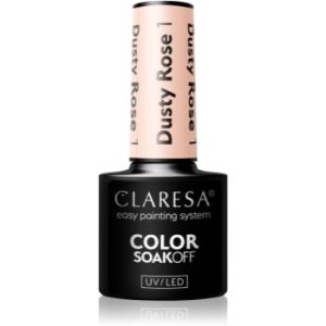 Claresa SoakOff UV/LED Color Dusty Rose lac de unghii sub forma de gel