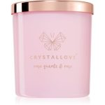 Crystallove Crystalized Scented Candle Rose Quartz & Rose lumânare parfumată