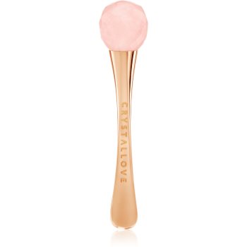 Crystallove Crystalized 3D Rose Quartz Eye Massager accesoriu de masaj pentru zona ochilor