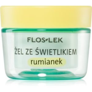 FlosLek Laboratorium Eye Care Gel pentru jurul ochilor cu un luminator și mușețel
