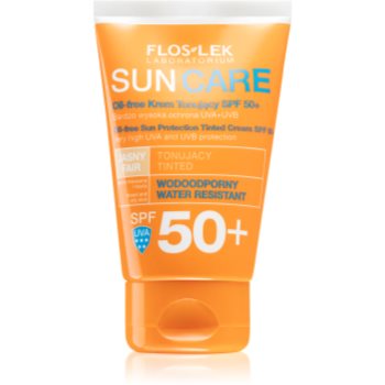 FlosLek Laboratorium Sun Care Derma crema protectoare cu efect de tonifiere pentru ten gras și mixt