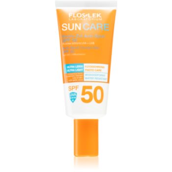 FlosLek Laboratorium Sun Care Derma crema-gel cu efect de protectie a fetei SPF 50