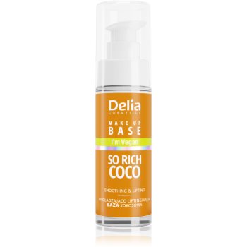 Delia Cosmetics So Rich Coco bază sub machiaj, cu efect de netezire