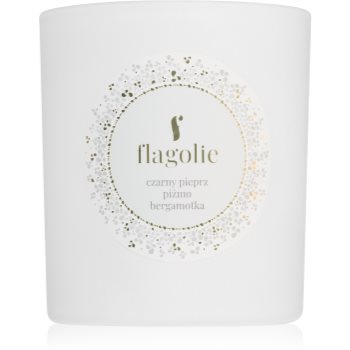 Flagolie White Label Black Pepper, Musk, Bergamot lumânare parfumată