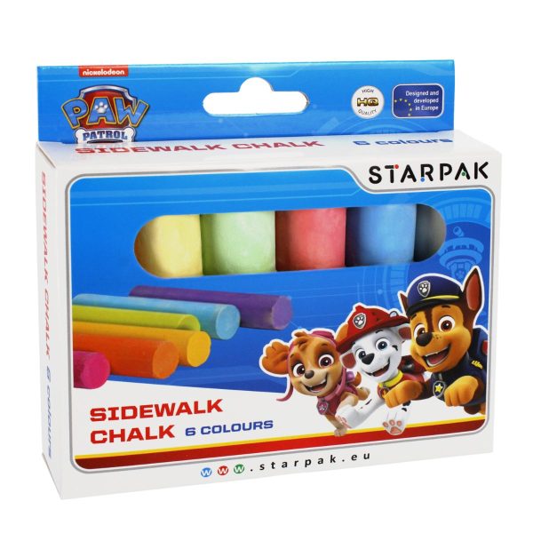 Creta colorata, 6 culori, Paw Patrol
