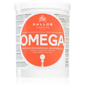 Kallos Omega masca de par hranitoare cu ulei de macadamia si complex omega 6