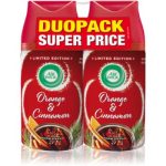 Air Wick Magic Winter Orange & Cinnamon odorizant de camera rezervă pachet duo