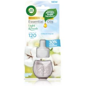 Air Wick Light & Fresh Cotton & Crisp Air reumplere în aroma difuzoarelor