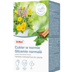 Ceai din plante pentru glicemie normala, 20 plicuri, Dr.Max