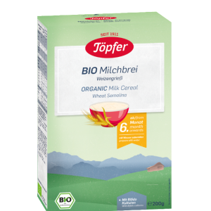 Cereale din gris de grau cu lapte, de la 6 luni, 200g, Topfer