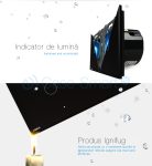 Intrerupator cu touch simplu+dublu+dublu LIVOLO din sticla