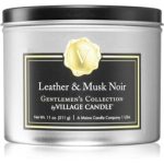 Village Candle Gentlemen's Collection Leather & Musk Noir lumânare parfumată I.