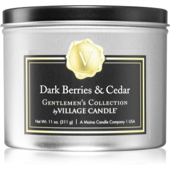 Village Candle Gentlemen's Collection Dark Berries & Cedar lumânare parfumată