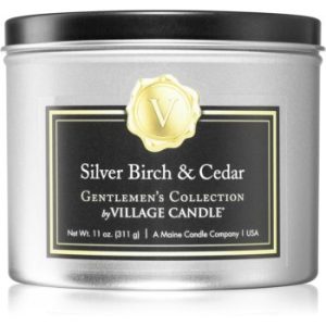 Village Candle Gentlemen's Collection Silver Birch & Cedar lumânare parfumată I.