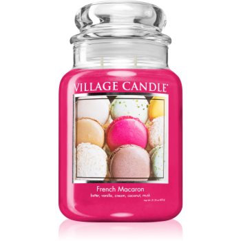 Village Candle French Macaroon lumânare parfumată (Glass Lid)