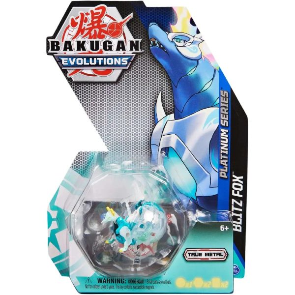 Figurina Bakugan Evolutions, True Metal, Blitz Fox, 20135946