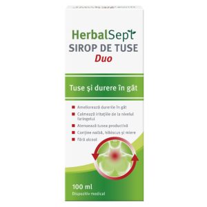 Sirop de tuse HerbalSept Duo, 100 ml, Zdrovit
