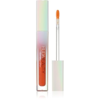 Huda Beauty Silk Balm Spicy Luciu de buze transparent pentru creșterea volumului cu efect termogen