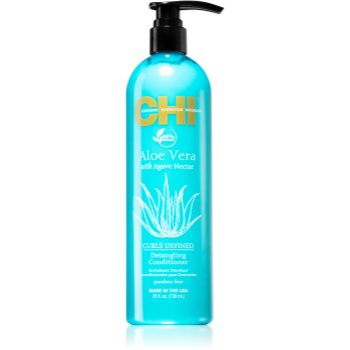 CHI Aloe Vera Detangling balsam pentru restaurare adanca pentru par ondulat si cret