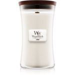 Woodwick Linen lumânare parfumată cu fitil din lemn
