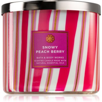 Bath & Body Works Snowy Peach Berry lumânare parfumată I.