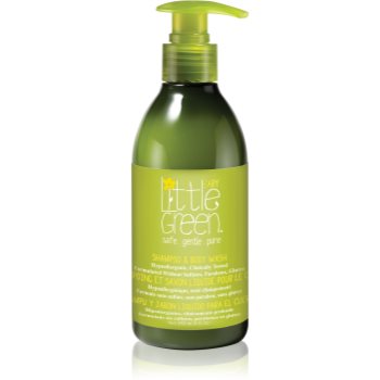 Little Green Baby gel de dus si sampon 2in1 pentru nou-nascuti si copii