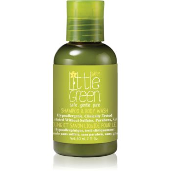 Little Green Baby gel de dus si sampon 2in1 pentru nou-nascuti si copii