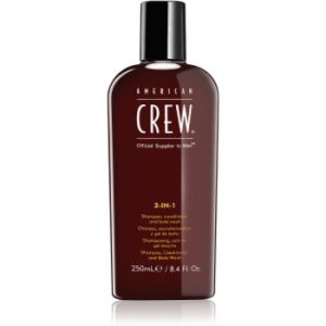 American Crew Hair & Body 3-IN-1 sampon, balsam si gel de dus 3in1 pentru barbati