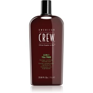 American Crew Hair & Body 3-IN-1 Tea Tree sampon, balsam si gel de dus 3in1 pentru barbati
