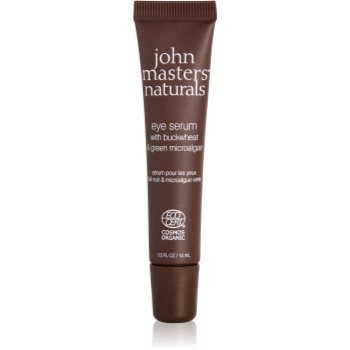 John Masters Organics Buckwheat & Green Microalgae Eye Serum ser de ochi pentru fermitate impotriva ridurilor si a punctelor negre