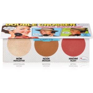 theBalm Double Crosser® paletă de farduri pentru obraji 3 in 1