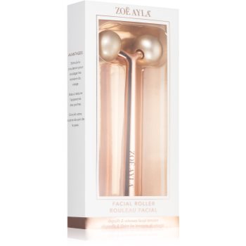 Zoë Ayla Facial Roller Rose Gold rolă pentru masaj faciale
